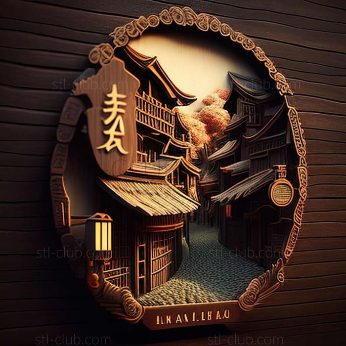 3D model Kawagoe in Japan (STL)